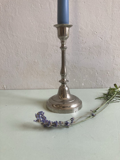 Bougeoir argenté