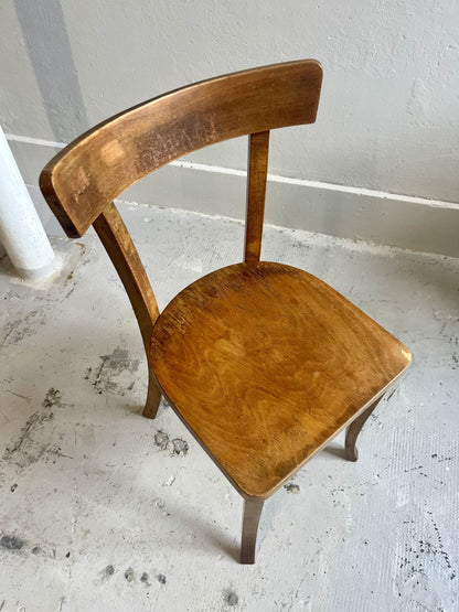 Chaise bistrot vintage en bois