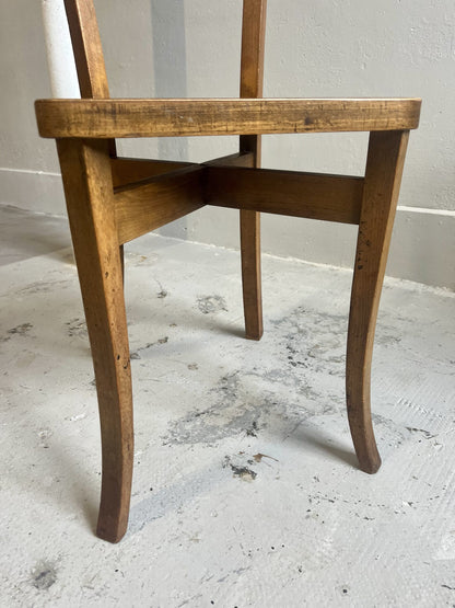 Chaise bistrot vintage en bois