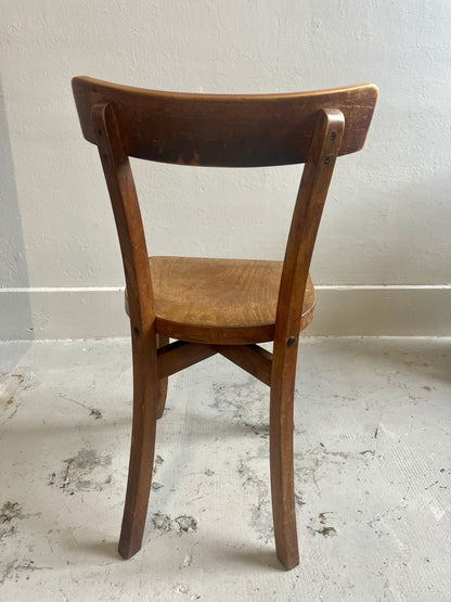 Chaise bistrot vintage en bois