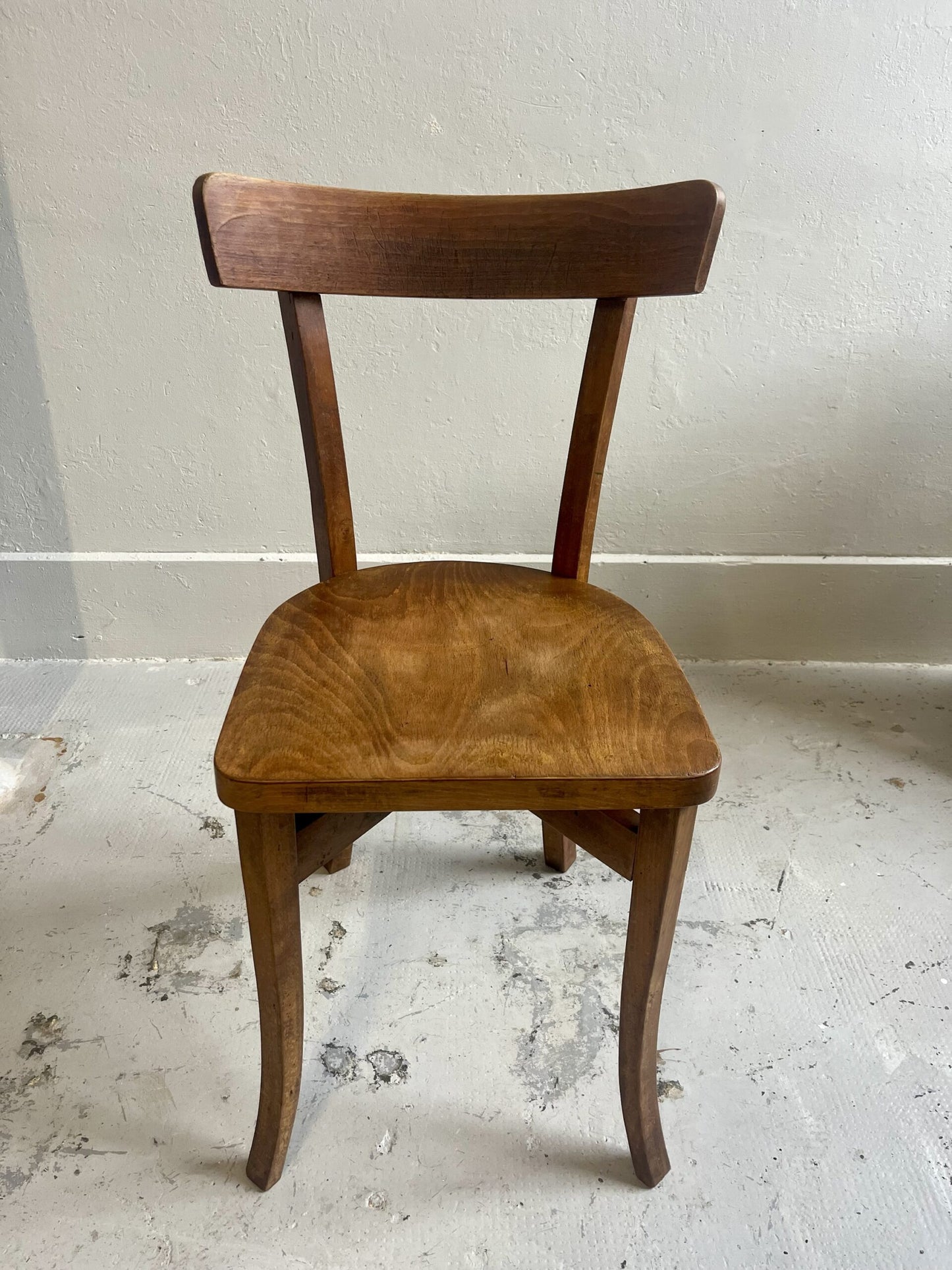Chaise bistrot vintage en bois
