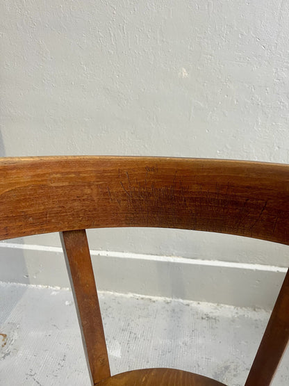 Chaise bistrot vintage en bois