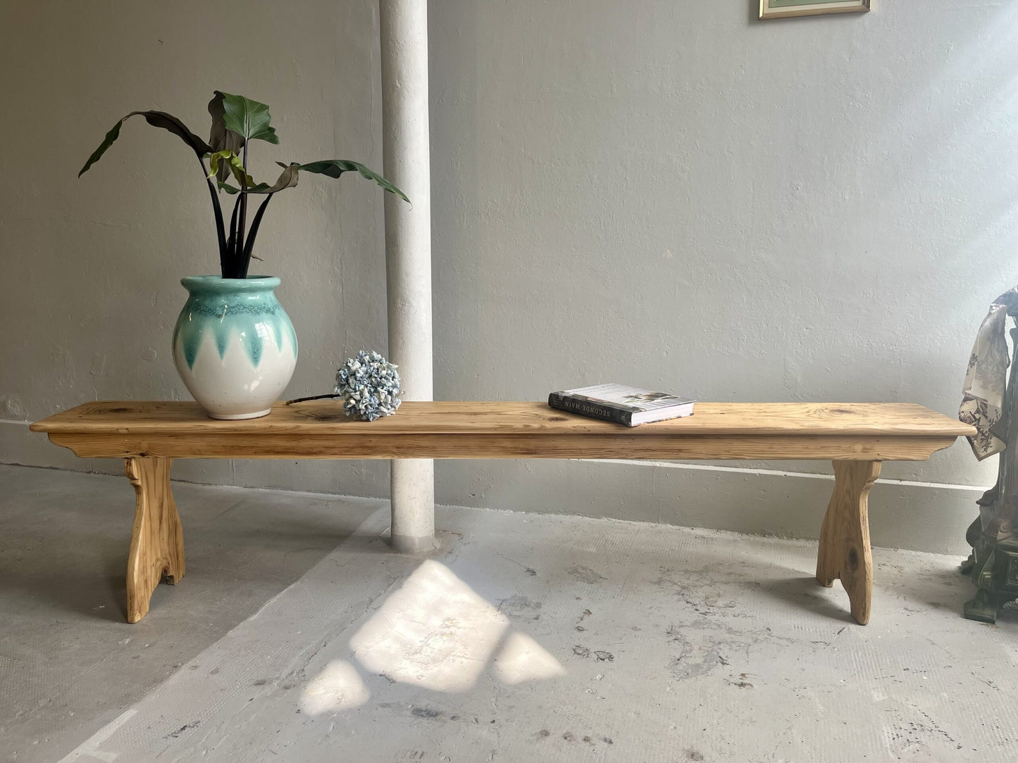 Banc ancien en sapin  Meubles Patine