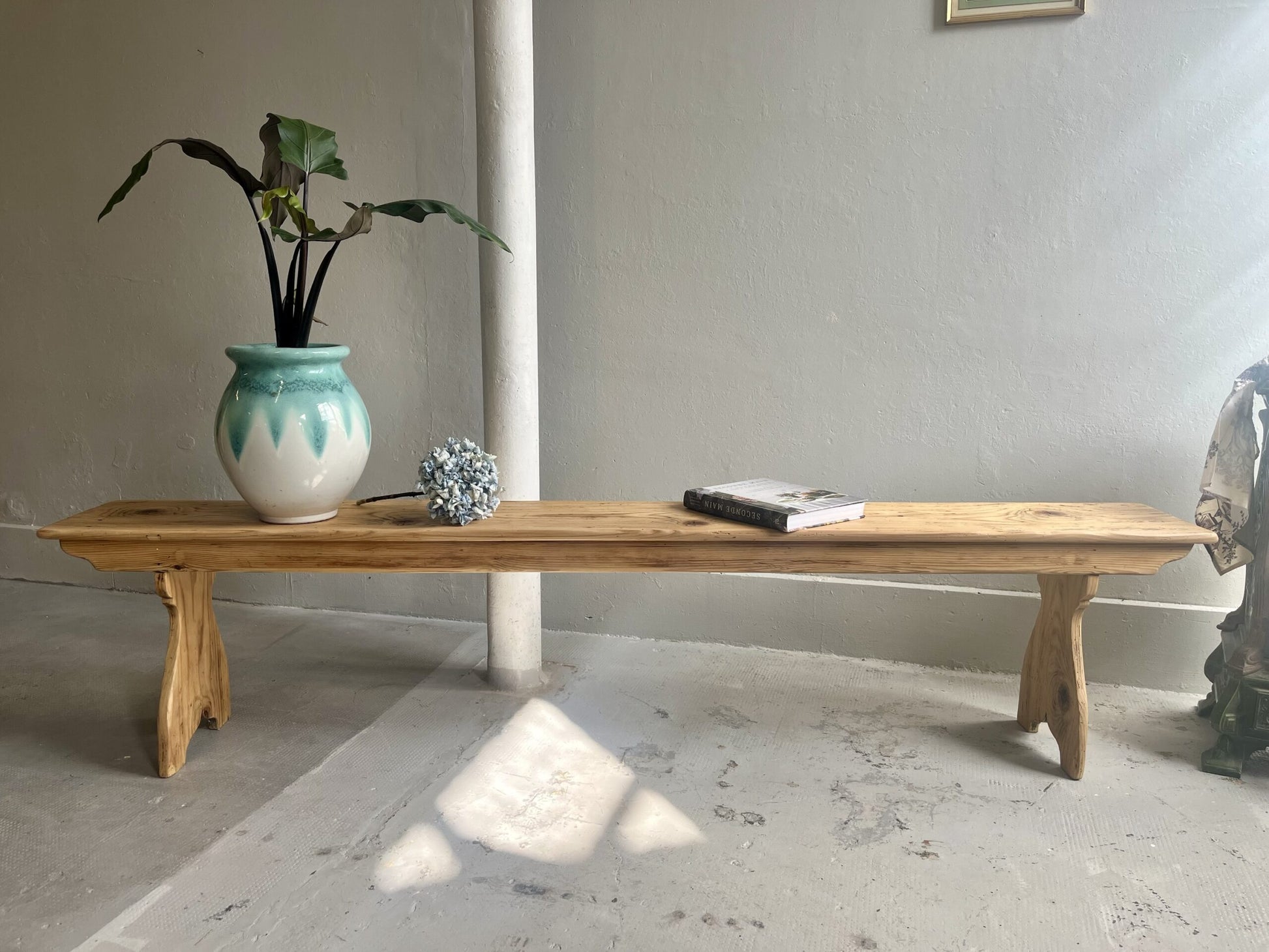 Banc ancien en sapin  Meubles Patine