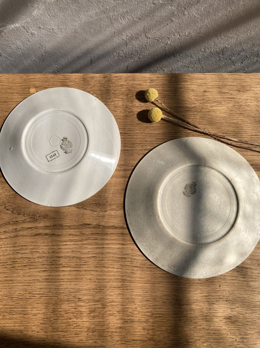 2 assiettes semi-creuses Lunéville