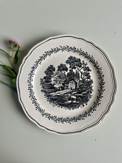 3 assiettes à dessert Ceramica Richard