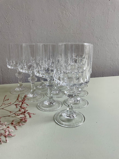 Lot de 10 verres à vin