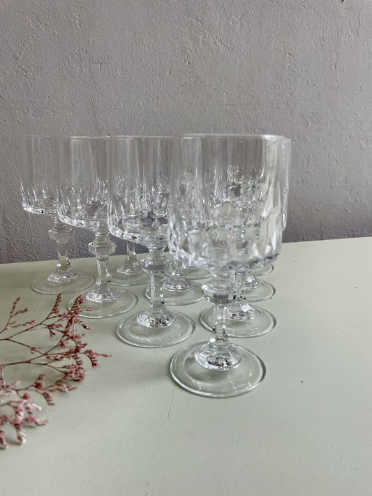 Lot de 10 verres à vin