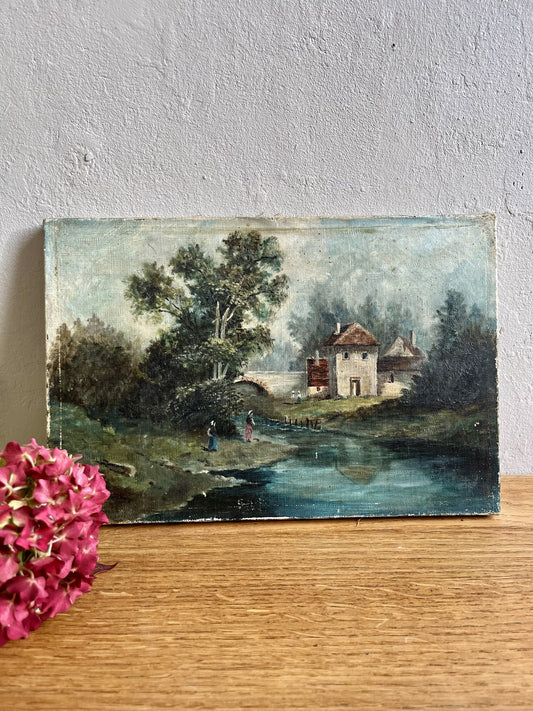 Huile sur toile paysage