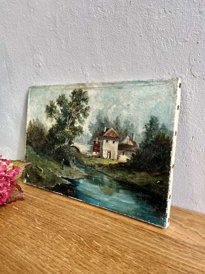 Huile sur toile paysage