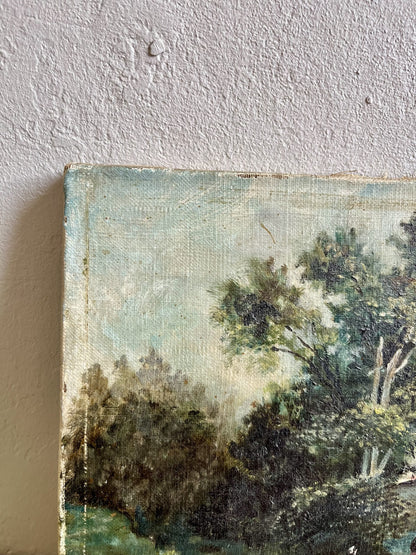 Huile sur toile paysage