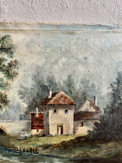 Huile sur toile paysage