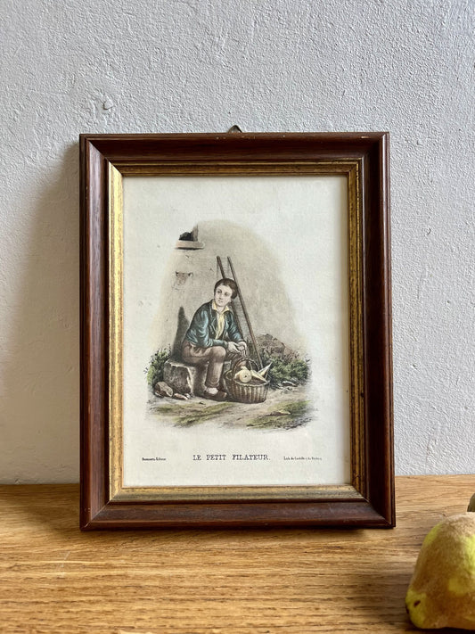 Portrait ancien “Le petit filateur”