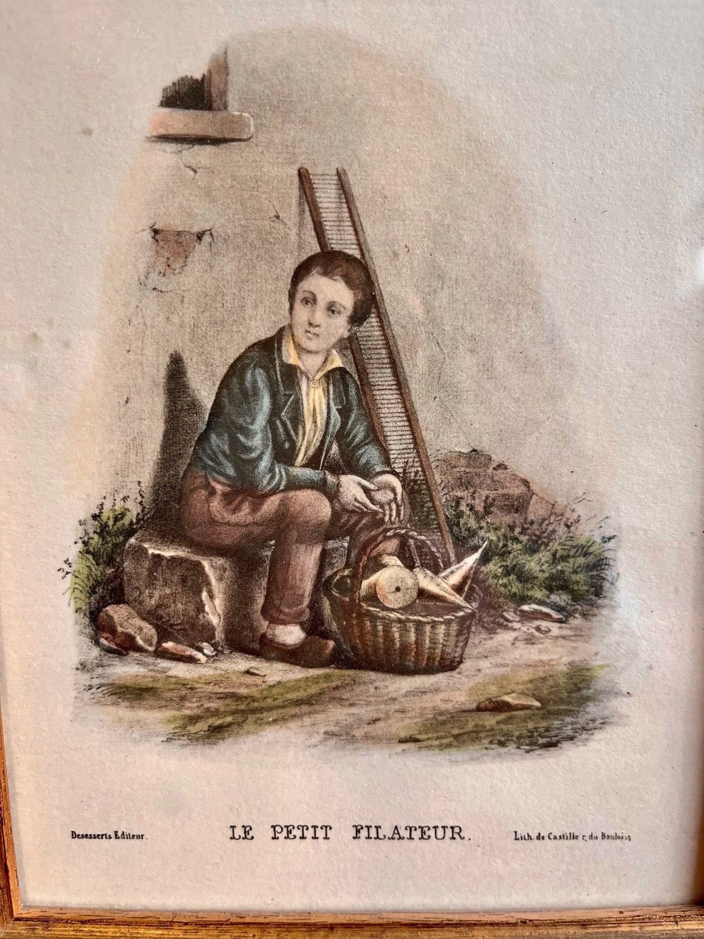 Portrait ancien “Le petit filateur”