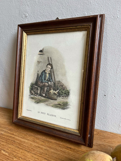 Portrait ancien “Le petit filateur”