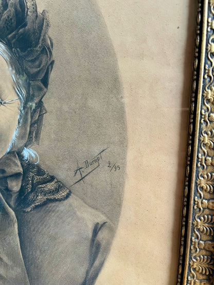 Tableau portrait ancien