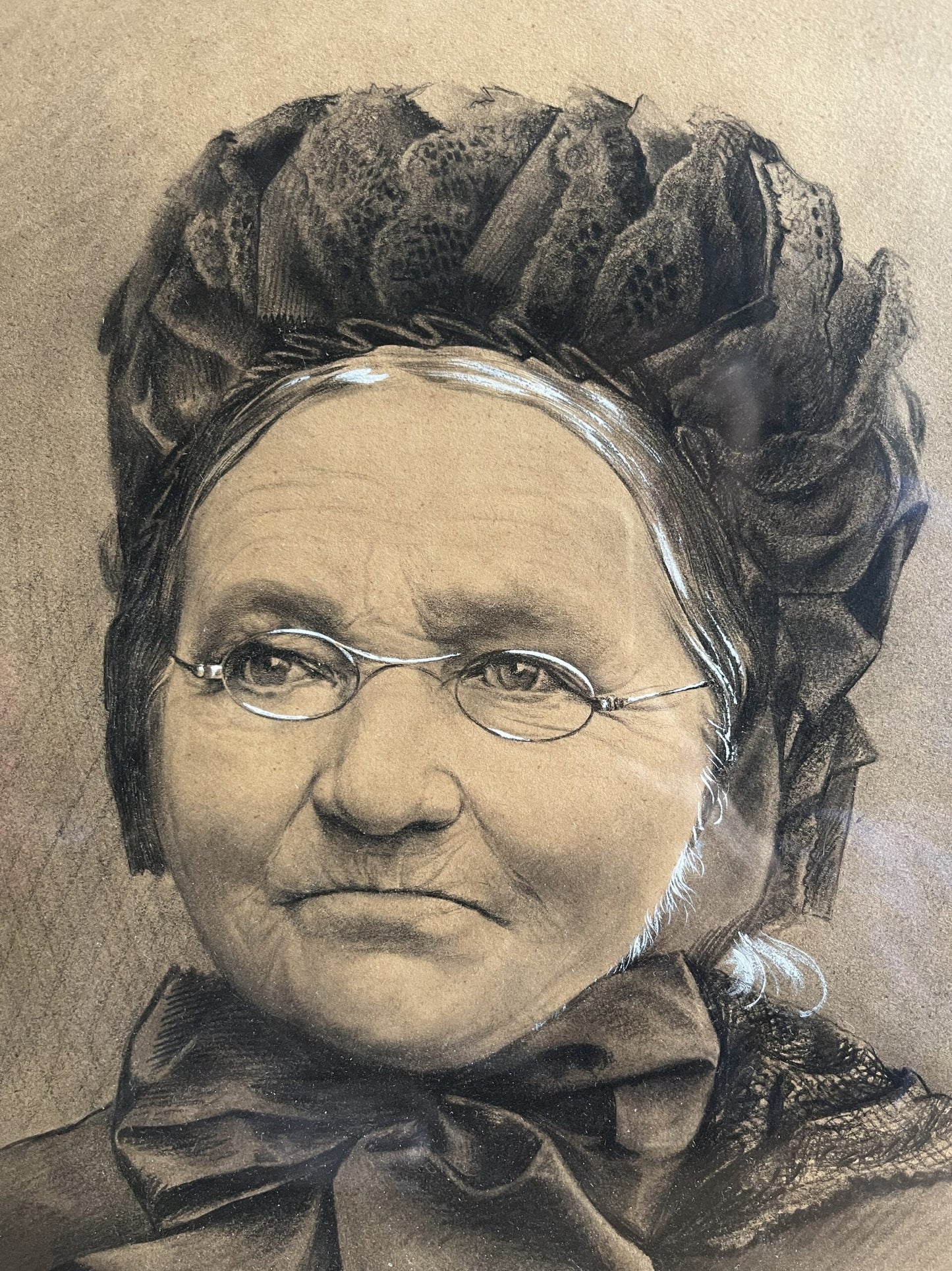 Tableau portrait ancien