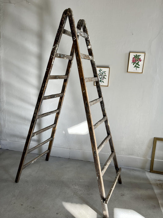 Échelle ancienne en bois – échelle de peintre vintage