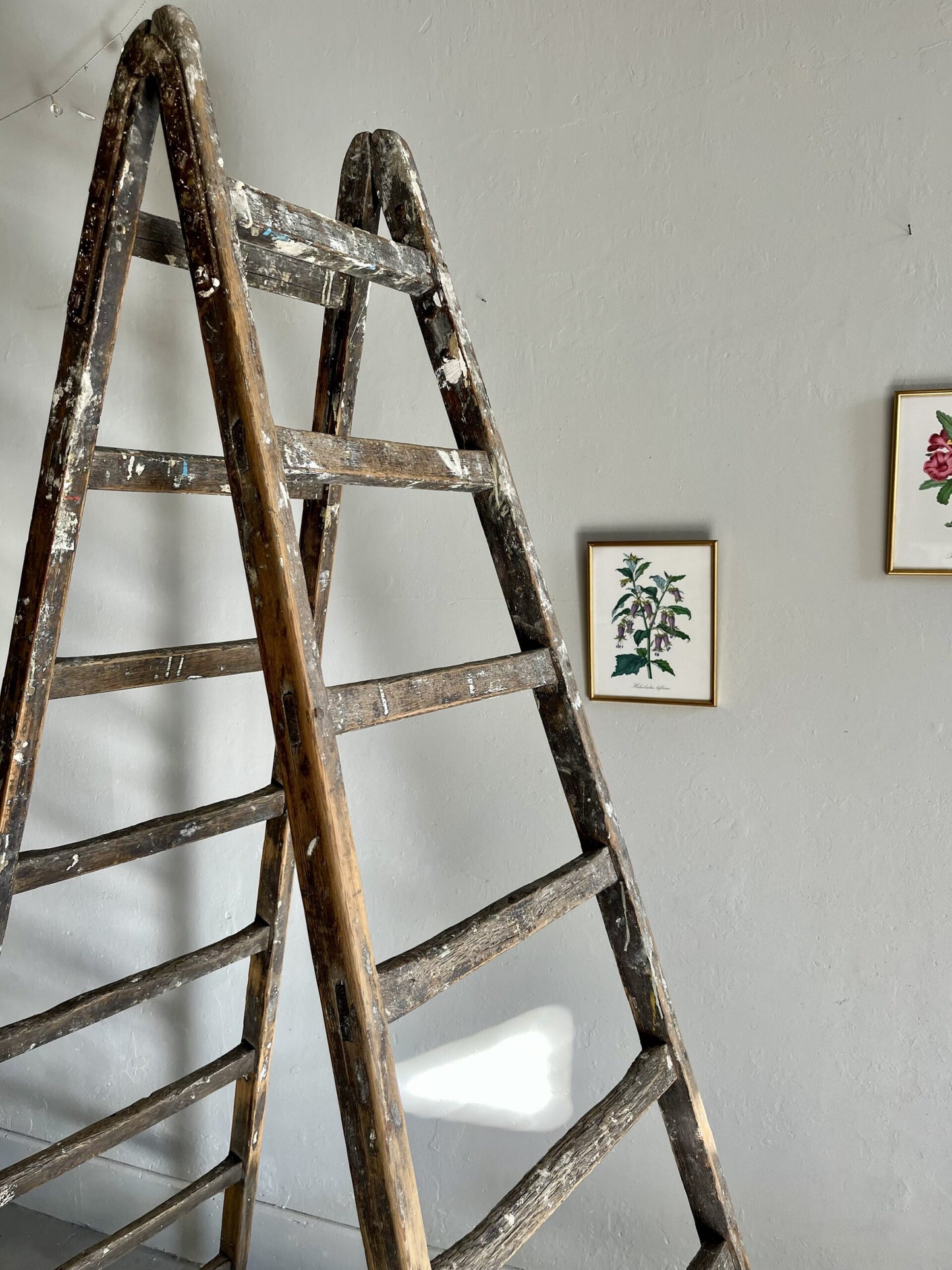 Échelle ancienne en bois – échelle de peintre vintage