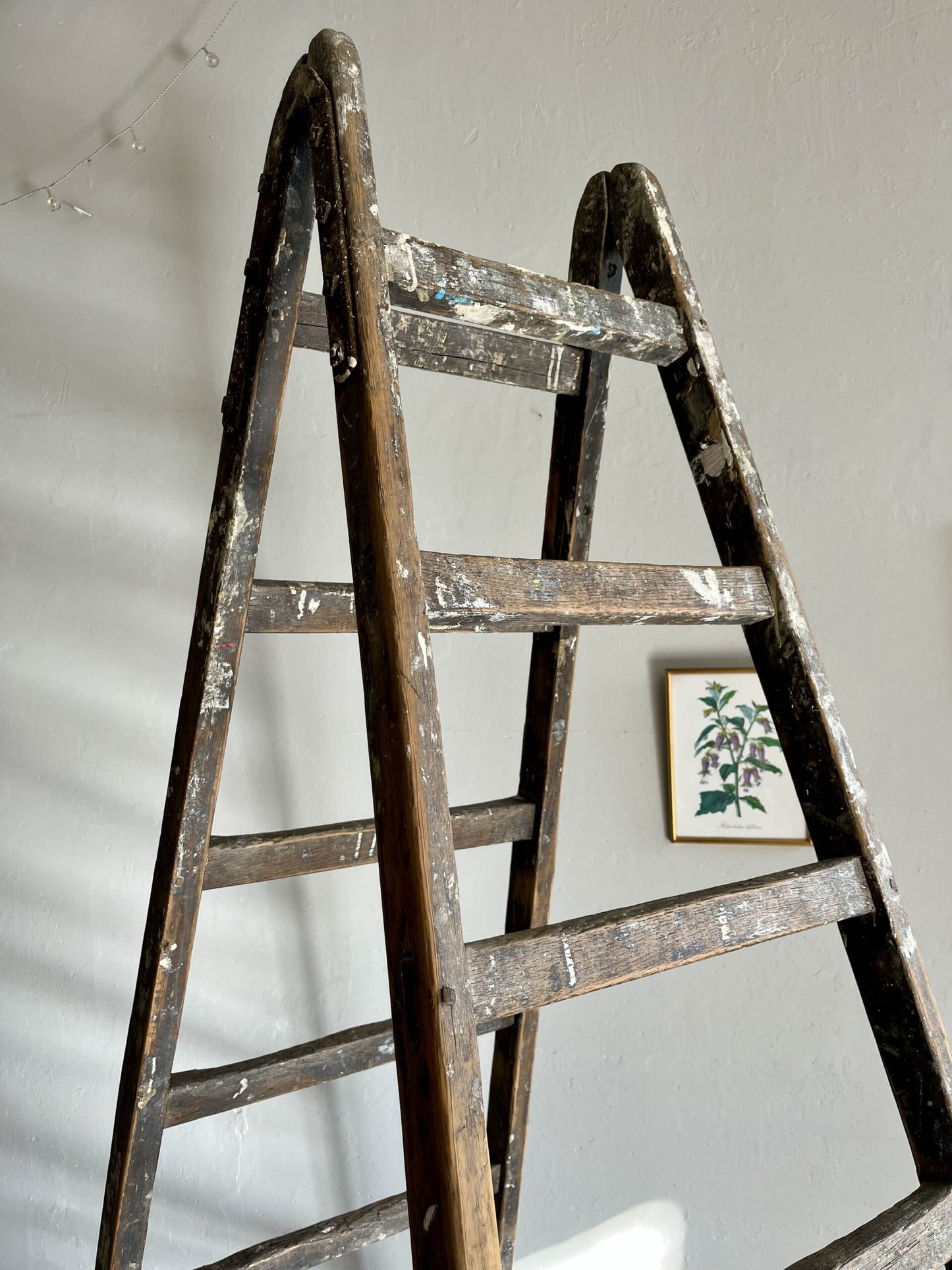 Échelle ancienne en bois – échelle de peintre vintage