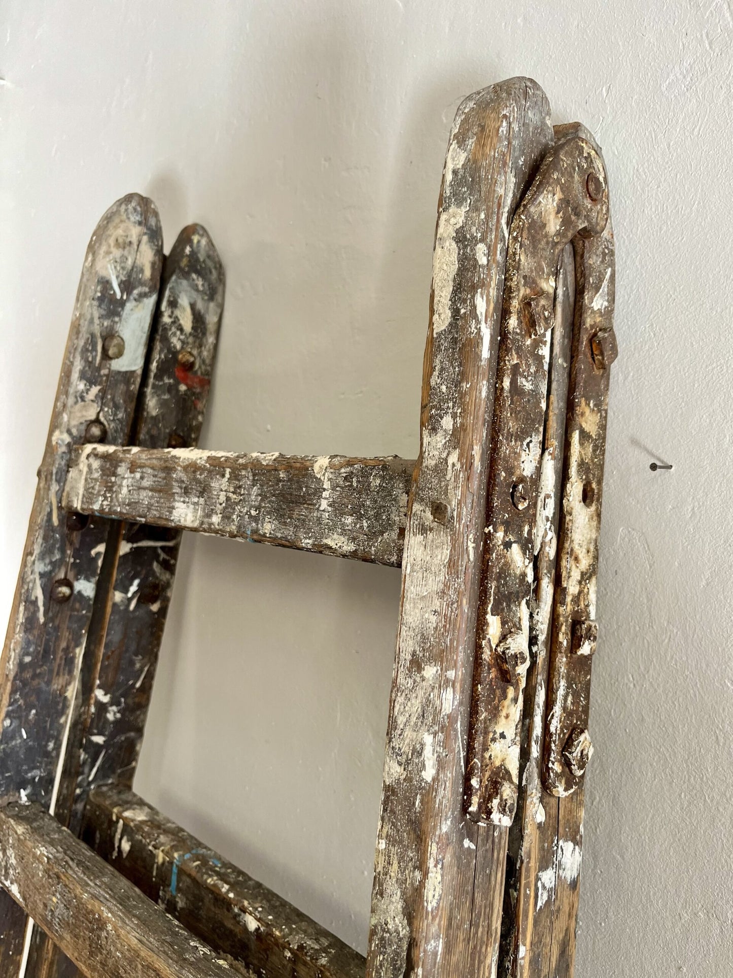 Échelle ancienne en bois – échelle de peintre vintage