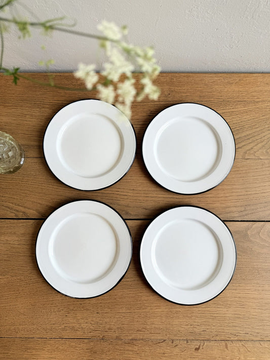 Petite assiette plate argon - lot de 4