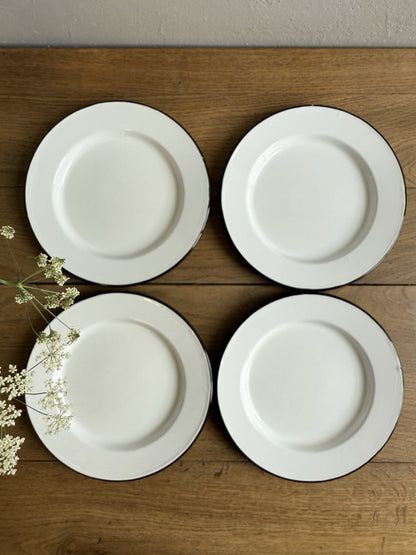 Grande assiette plate argon - lot de 4