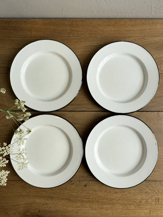 Grande assiette plate argon - lot de 4