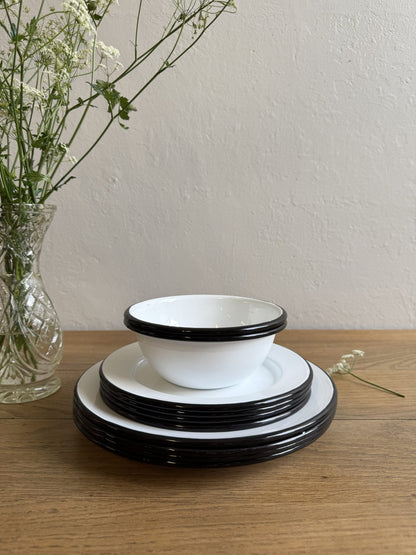 Petite assiette plate argon - lot de 4