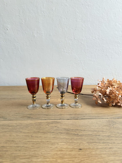 Lot de 4 verres à digestif