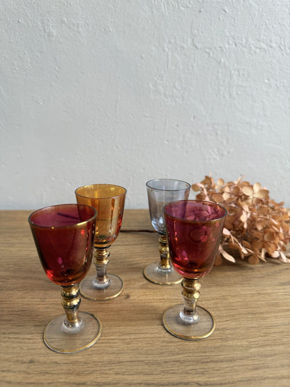 Lot de 4 verres à digestif