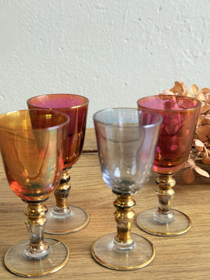 Lot de 4 verres à digestif