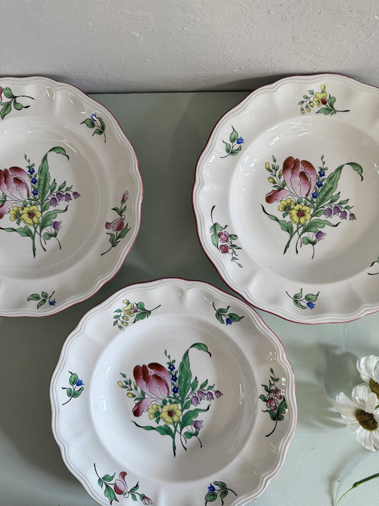 Assiettes à soupe Lunéville - lot de 6