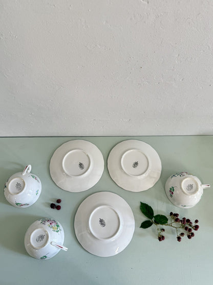 Lot de 3 tasses Luneville