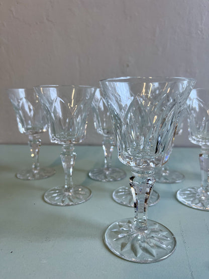 Verres à pied ciselés - lot de 8