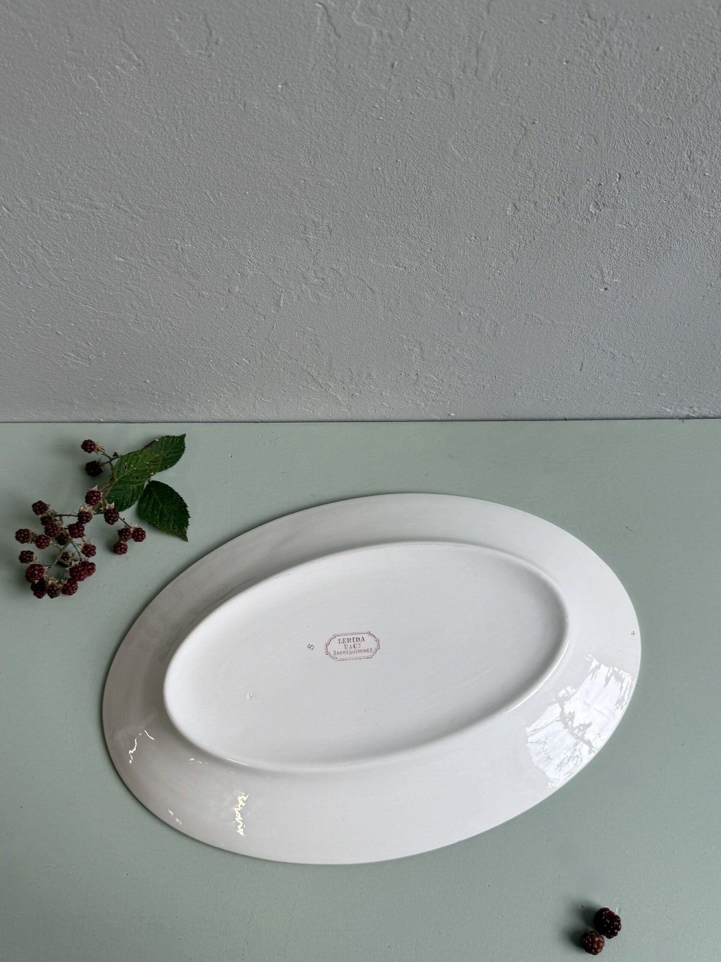 Plat ovale Sarreguemines modèle Lerida