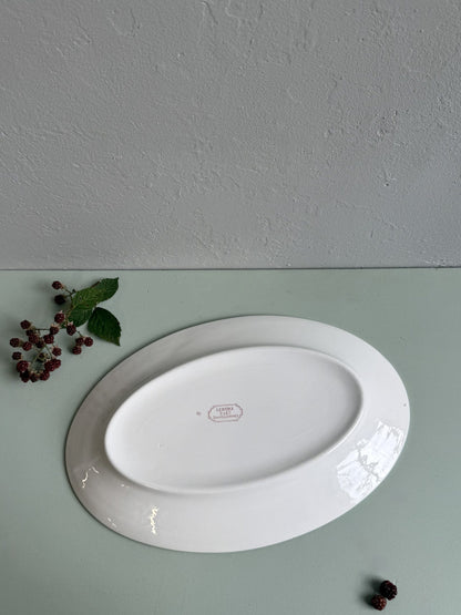 Plat ovale Sarreguemines modèle Lerida