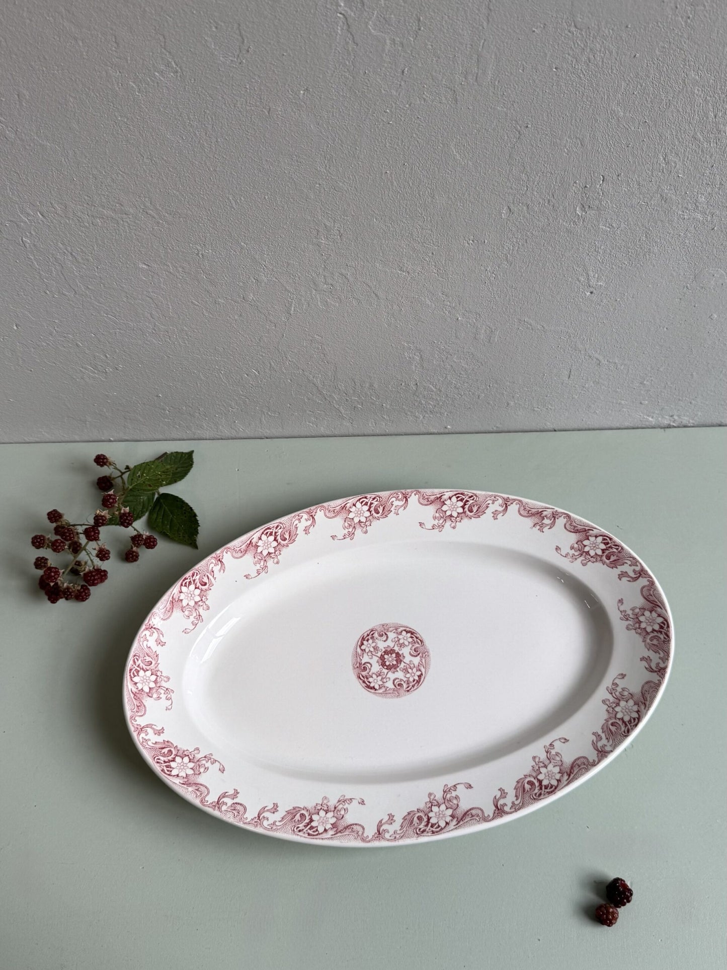 Plat ovale Sarreguemines modèle Lerida