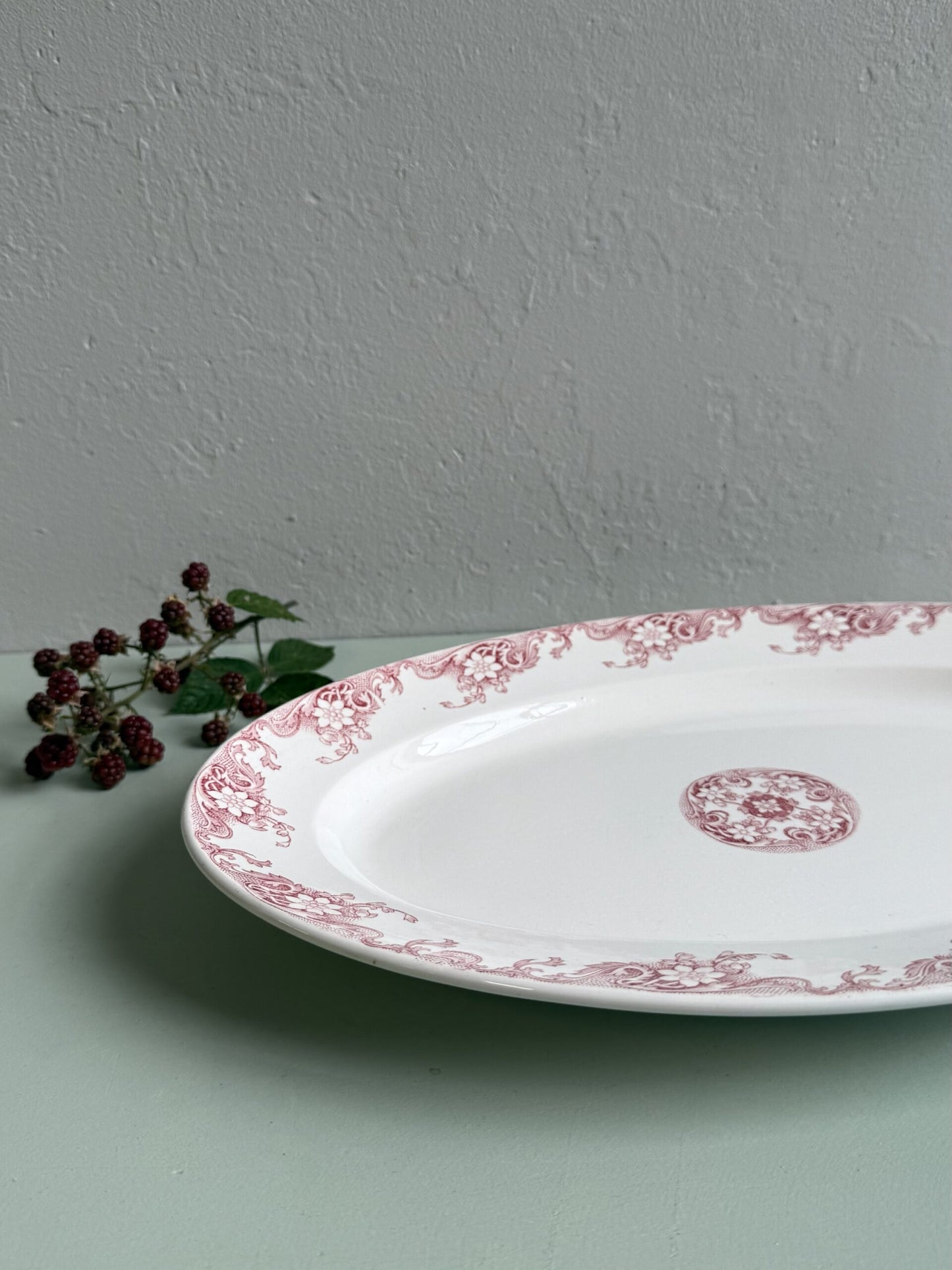 Plat ovale Sarreguemines modèle Lerida