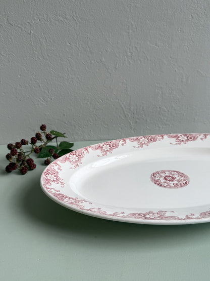 Plat ovale Sarreguemines modèle Lerida