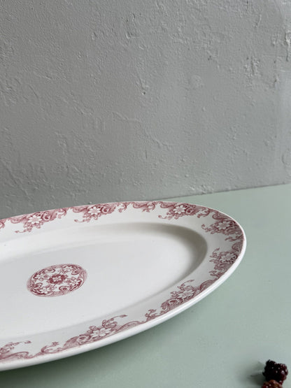 Plat ovale Sarreguemines modèle Lerida