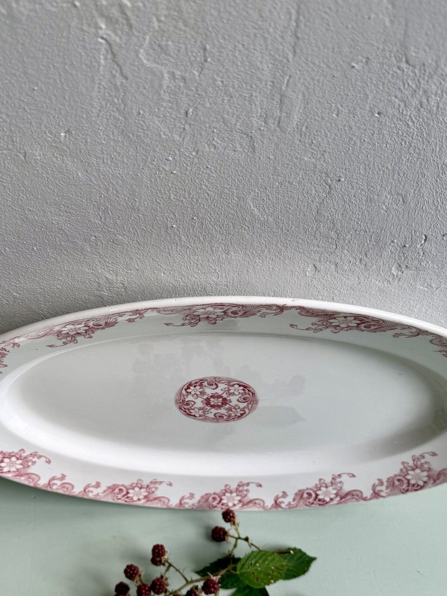 Plat ovale Sarreguemines modèle Lerida