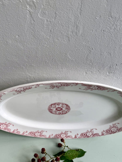 Plat ovale Sarreguemines modèle Lerida