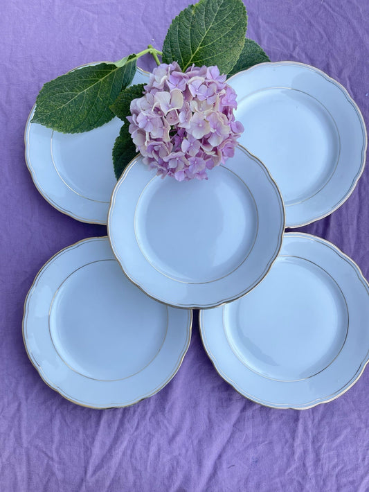 Assiettes à dessert Bavaria Winterling - lot de 9