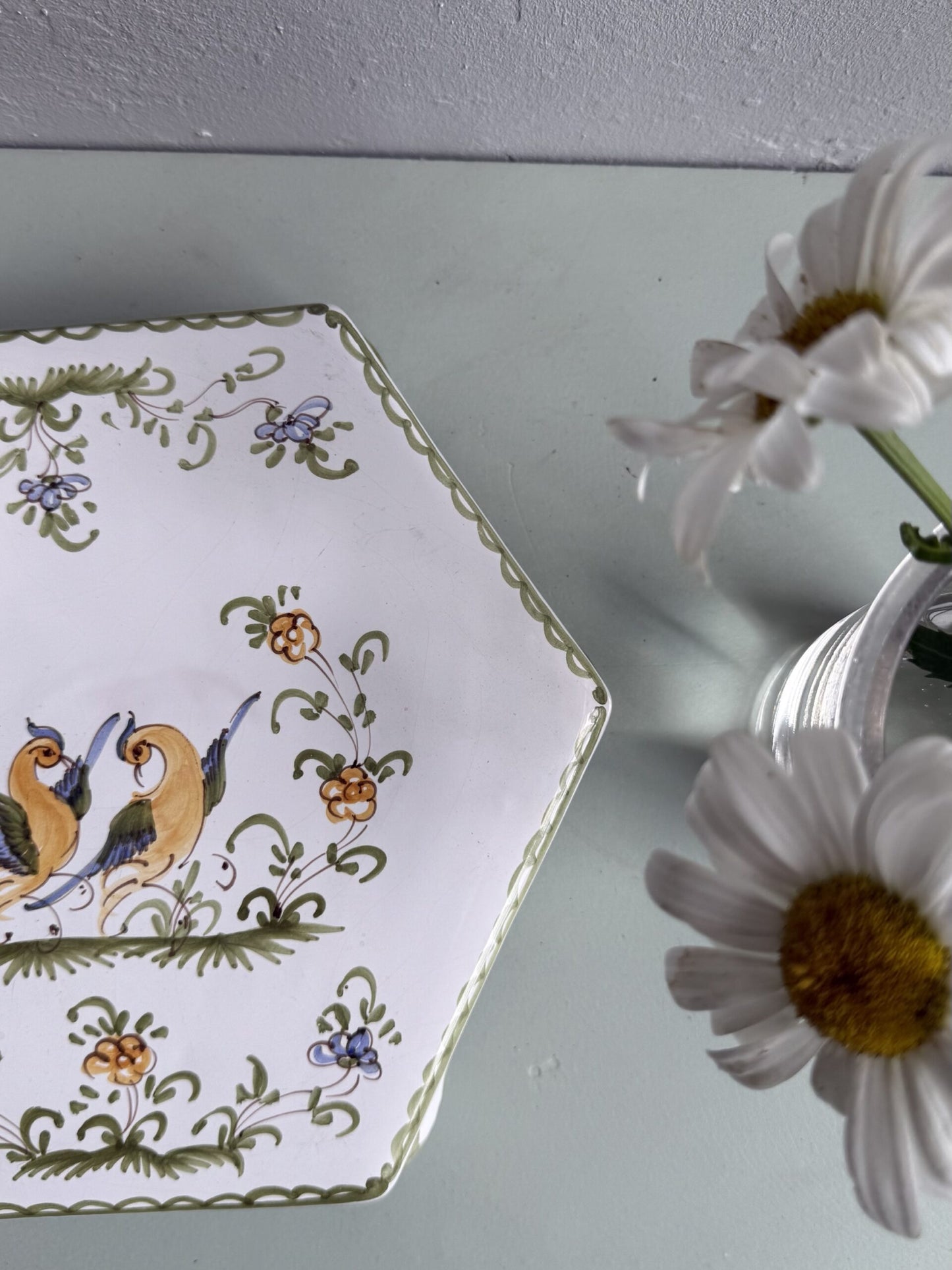 Dessous de plat en faïence de Moustiers