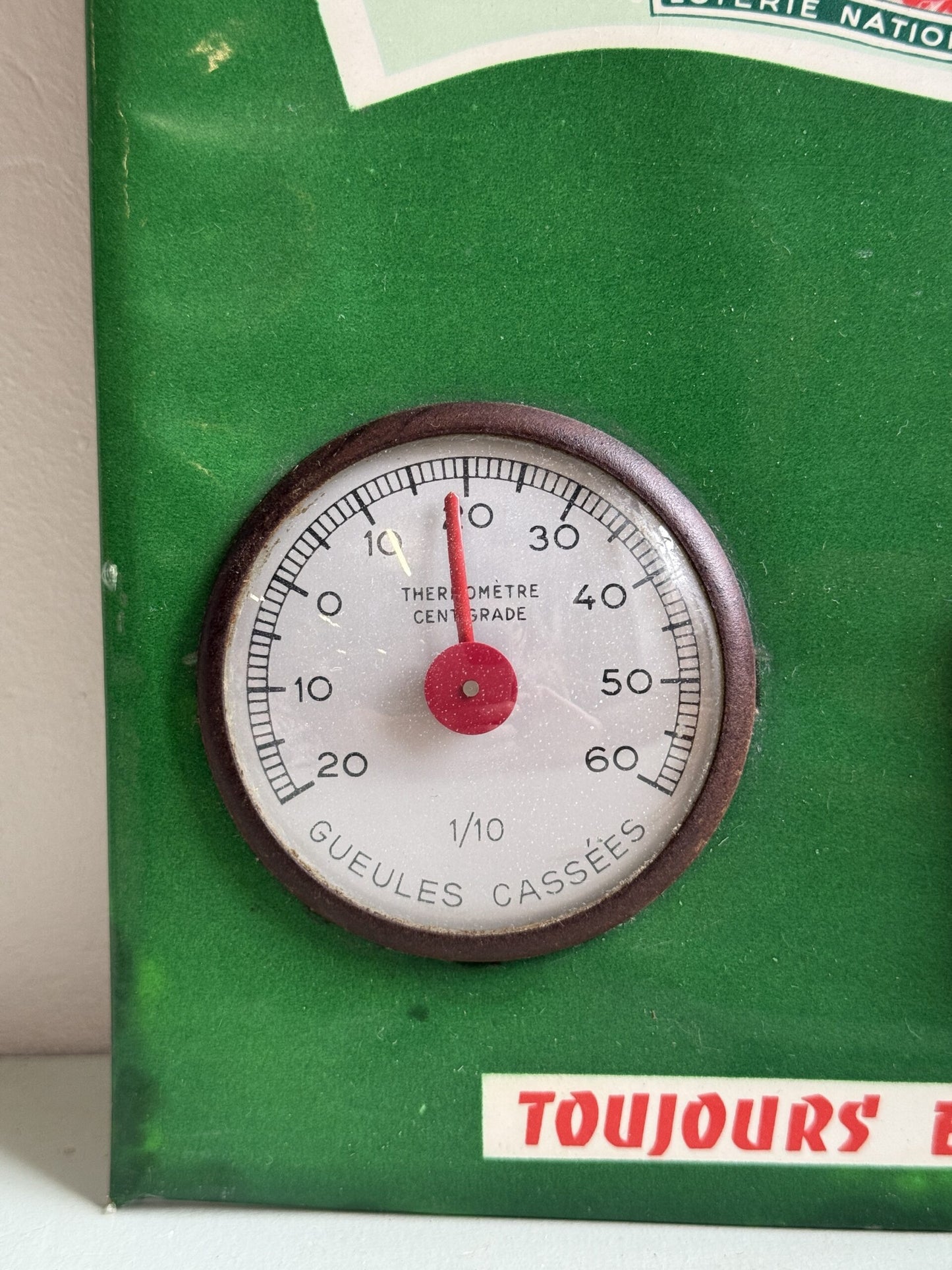 Thermomètre publicitaire vintage