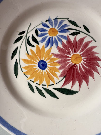 2 assiettes à dessert modèle Rustique - Creil et Montereau