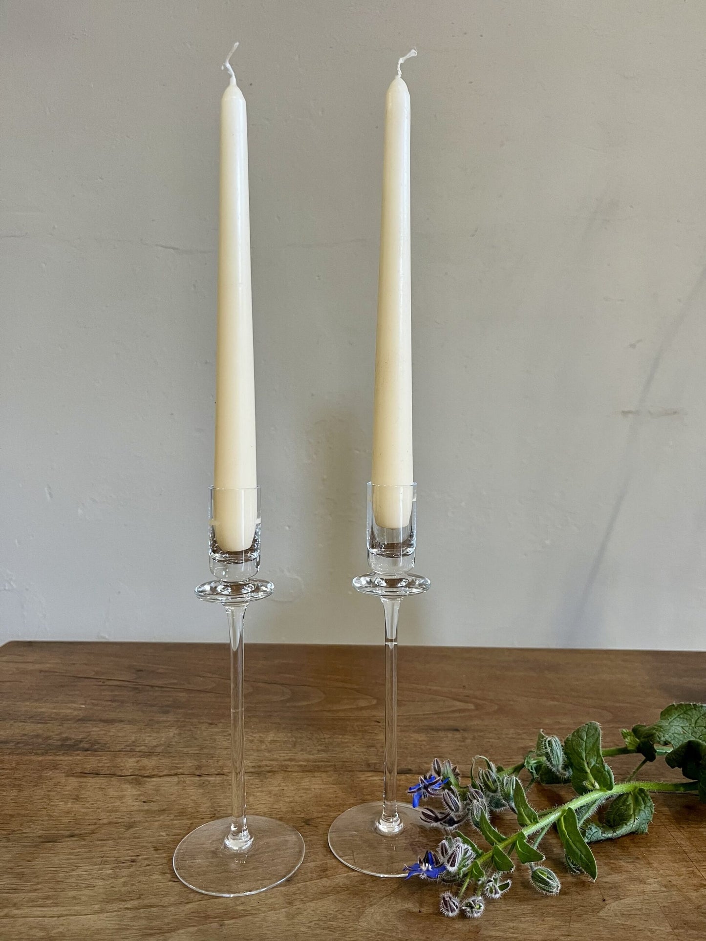 Bougeoirs en cristal