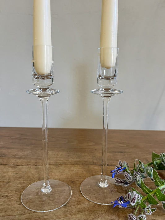 Bougeoirs en cristal