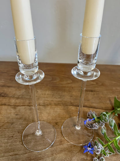 Bougeoirs en cristal